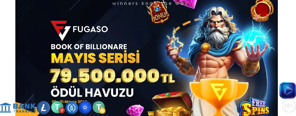 FUGASO Book of Billionare turnuvası 79.500.000 TL ödül havuzu